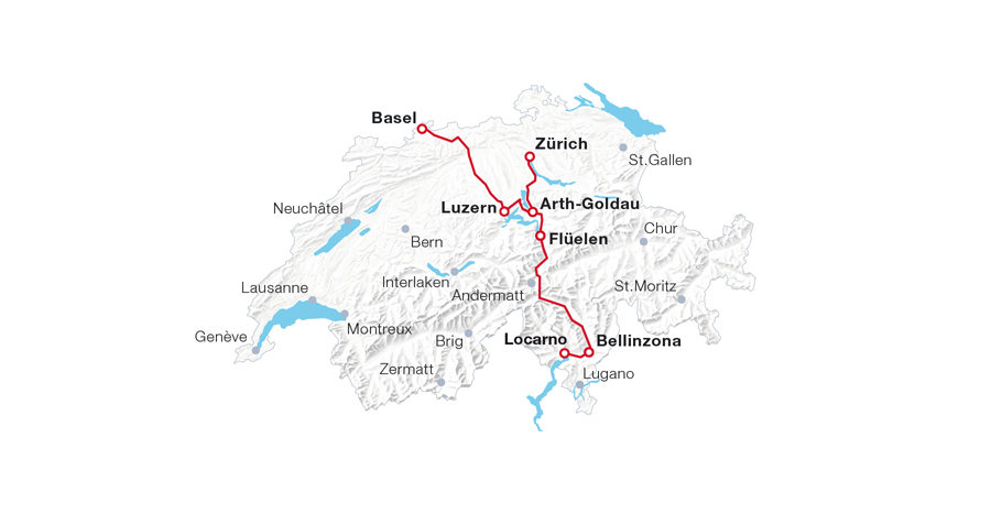 Map: Treno Gottardo