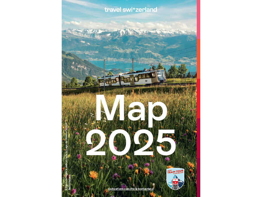 Travel Switzerland Map 2025 (Italienisch)