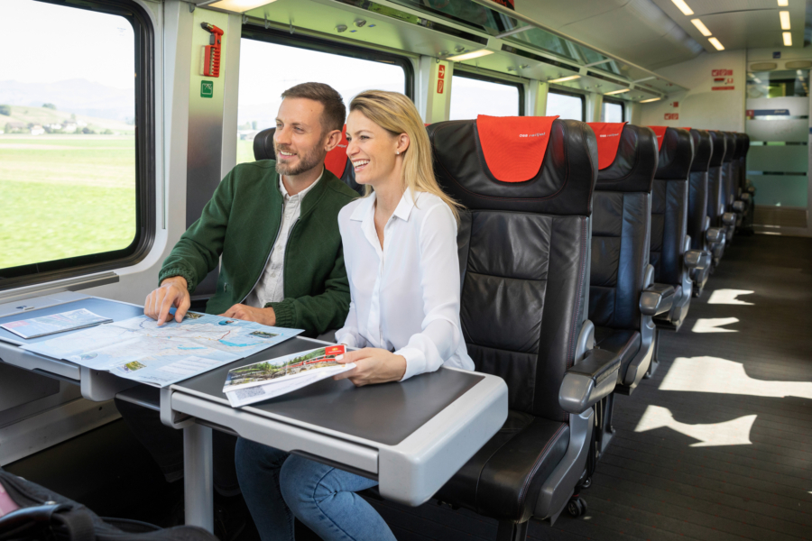 Image: ÖBB Railjet from Austria at Lake Walensee