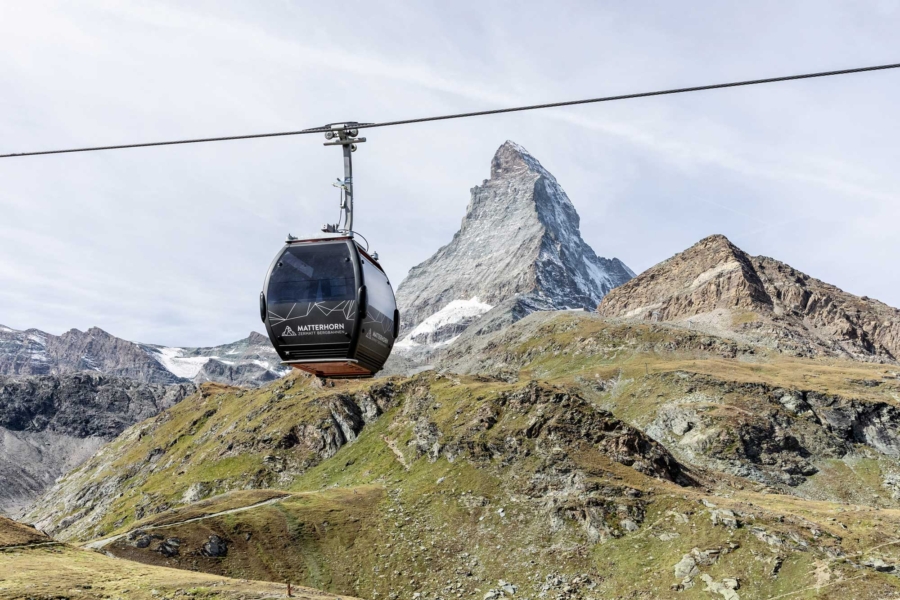 Image: Matterhorn glacier paradise VIP gondola in summer