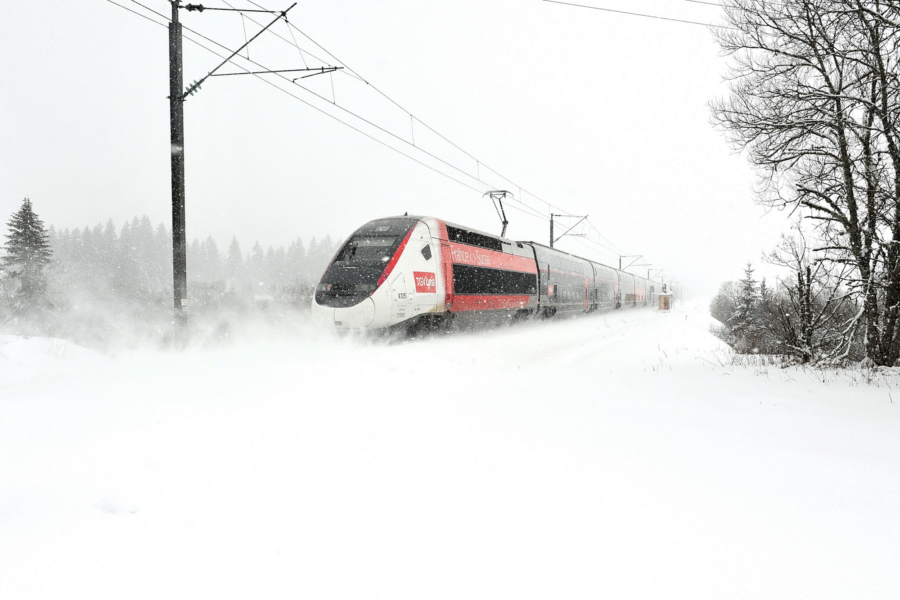 Bild: TGV Lyria im Winter