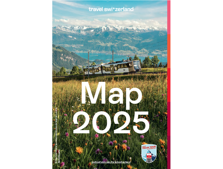 Travel Switzerland Map 2025 (Spanisch)