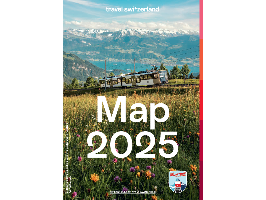 Travel Switzerland Map 2025 (Französisch)