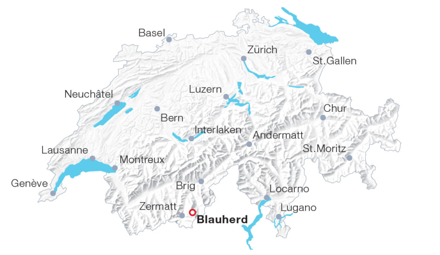 Map: Blauherd, Zermatt