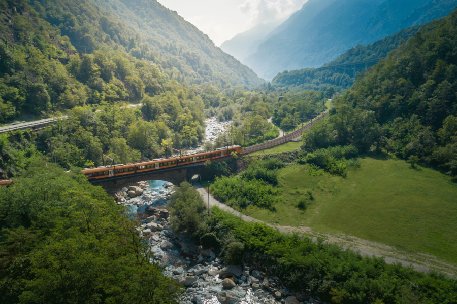 Bild: Treno Gottardo in der Nähe von Wassen