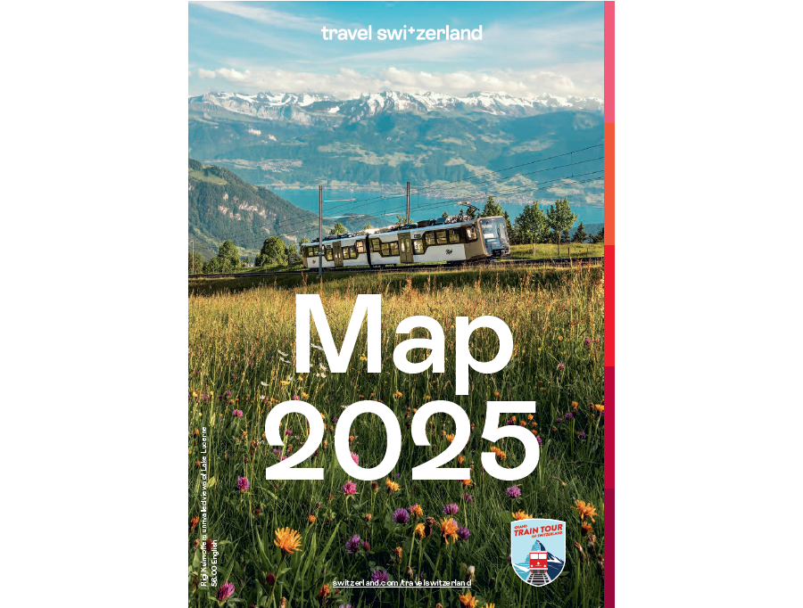 Travel Switzerland Map 2025 (Englisch)